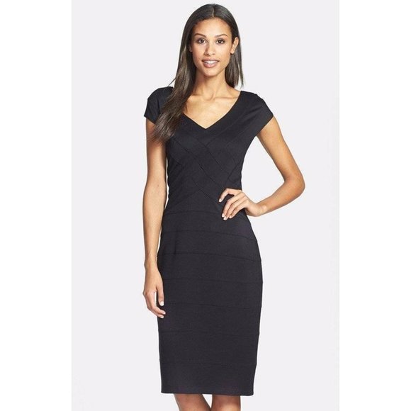 Tadashi Shoji Dresses & Skirts - Tadashi Shoji Cap Sleeve Off Shoulder Dress NEW